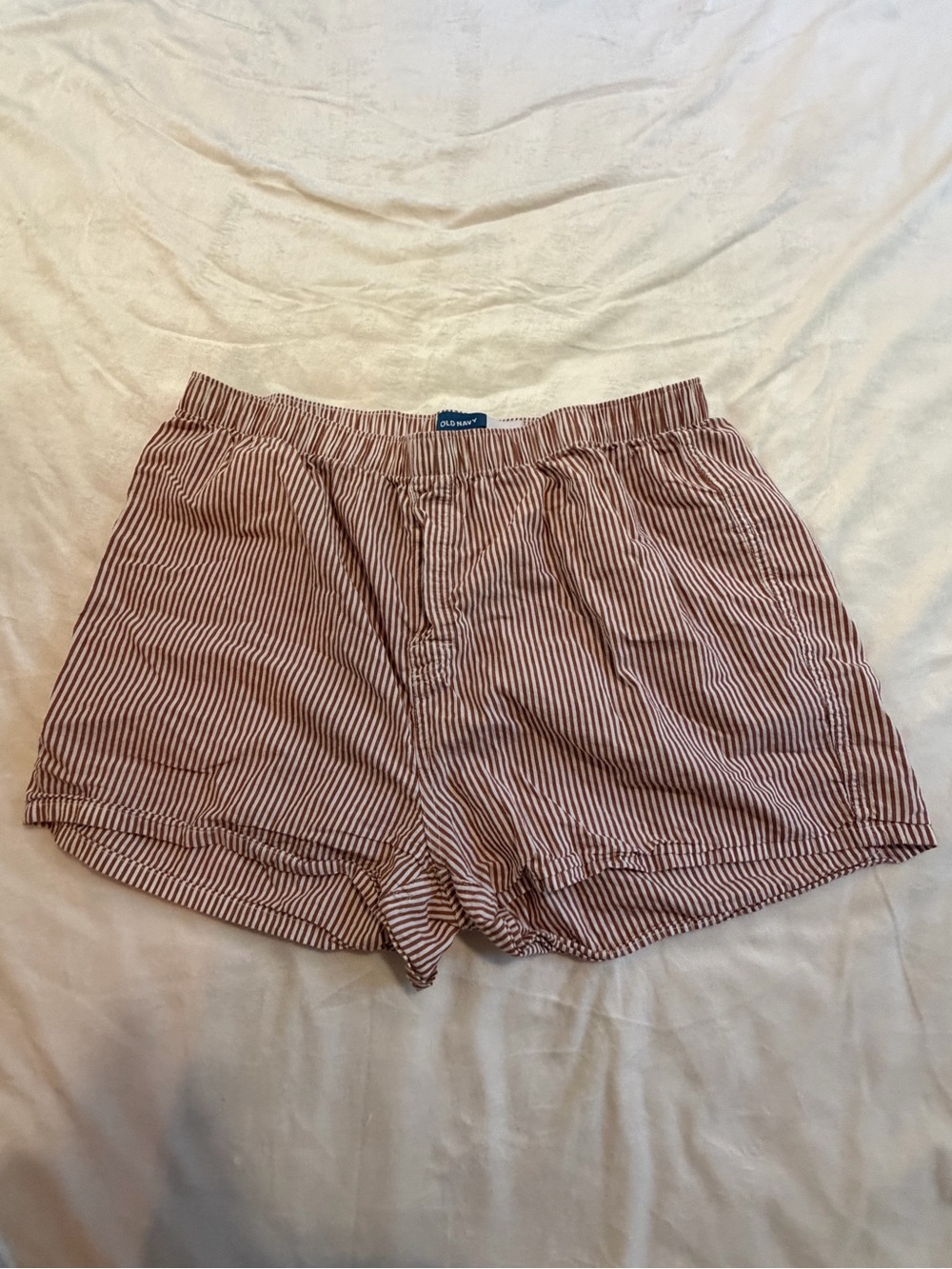 Old Navy Red and White Striped Shorts